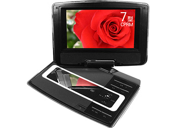 CPRM対応7インチポータブルDVDプレーヤー DPD-700BK