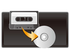カセットテープからCD-R/-RWへダイレクト録音!