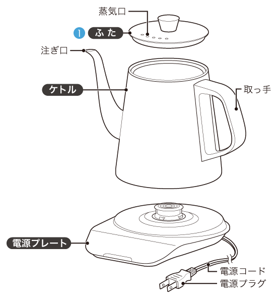 温度調節電気ケトル SK-D171