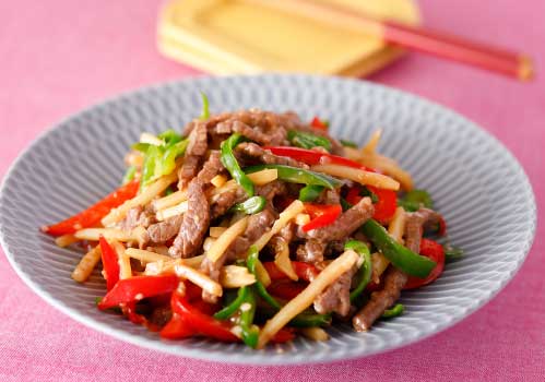 料理（青椒肉絲）