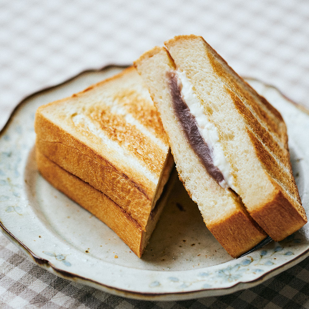 あんことクリームチーズのサンド